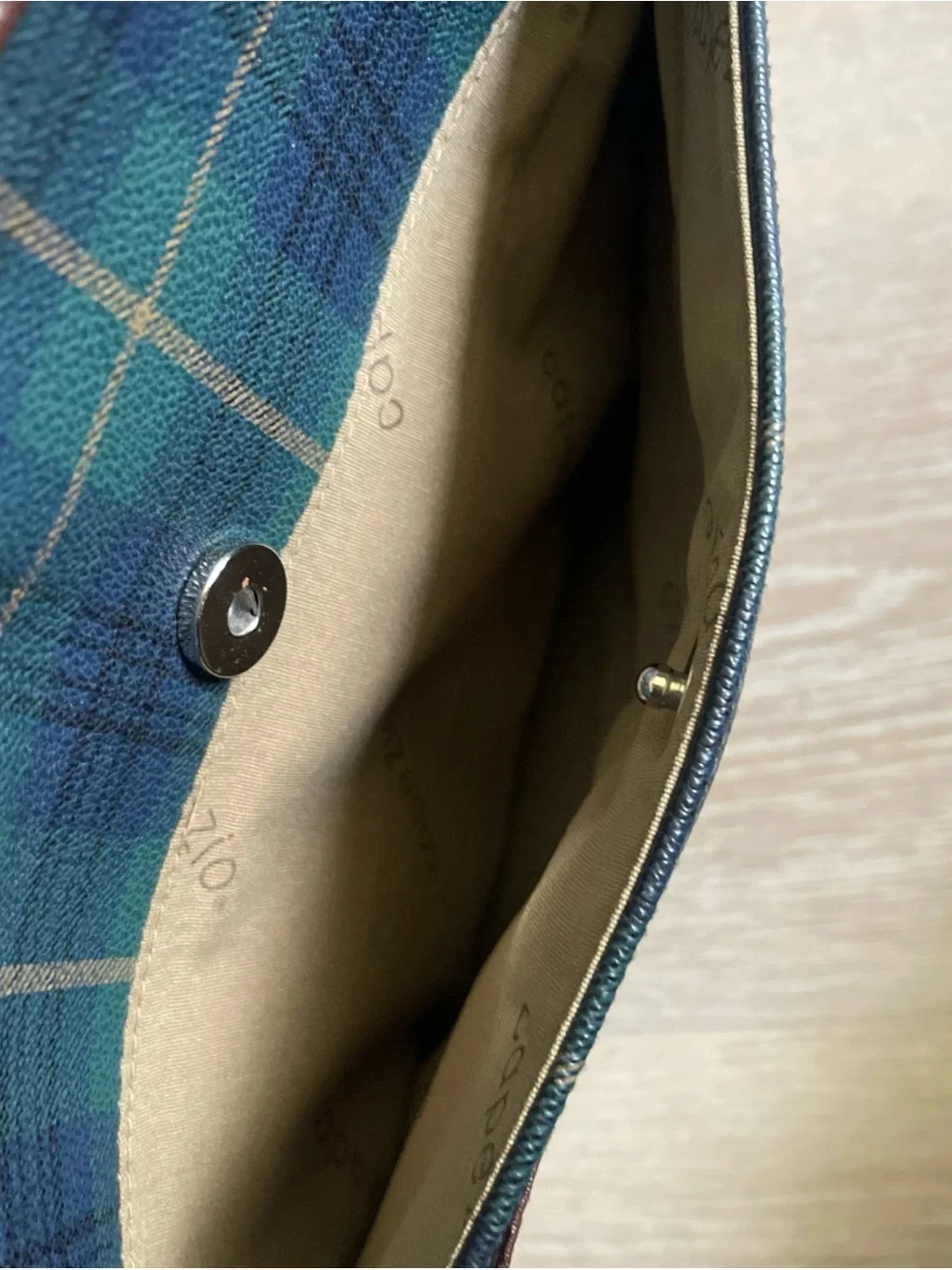 Capezio Tartan Plaid messenger laptop backpack bag
